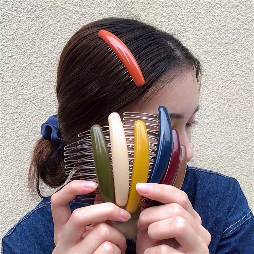 Düz renk kadın muz tarak klip  - Hair Care Korean Products incelemesi ve fiyatı